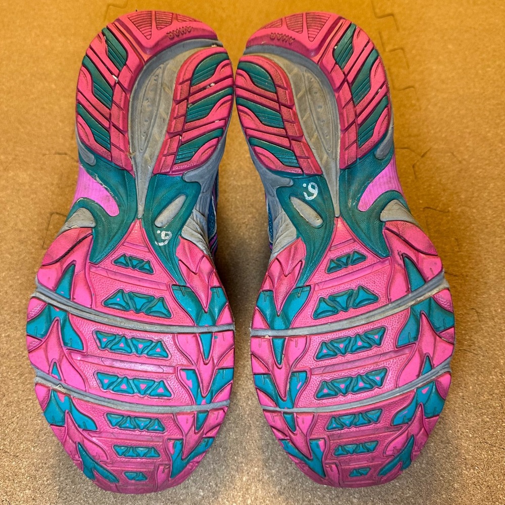 Asics Gel-Venture 5 Sneakers Womens 8.5 Blue Pink T5N8N Trail Running Shoes - Picture 7 of 11